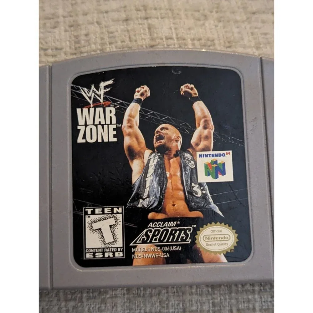 WWF War Zone (Nintendo 64, 1998) N64 Authentic Cartridge Only